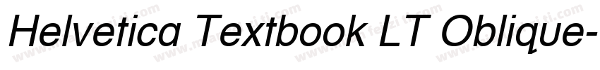 Helvetica Textbook LT Oblique字体转换